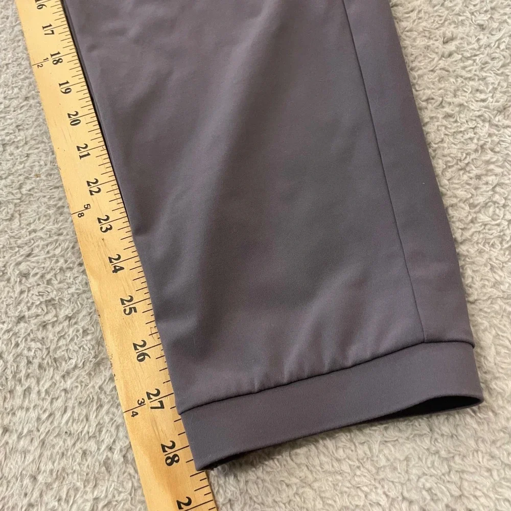 Janji Mercury Knit Running Joggers Mens Large Purple Gray Tapered Athletic Pants